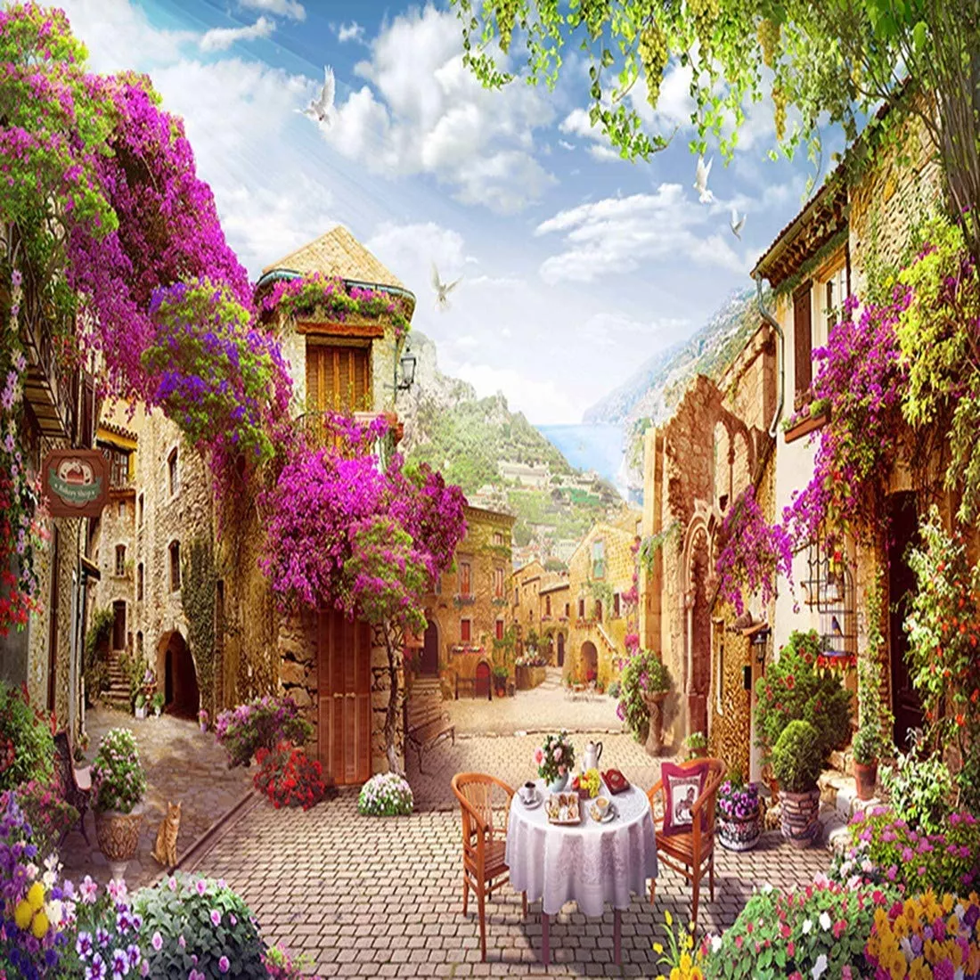 LONGYUCHEN 3D Mural Wallpaper Custom