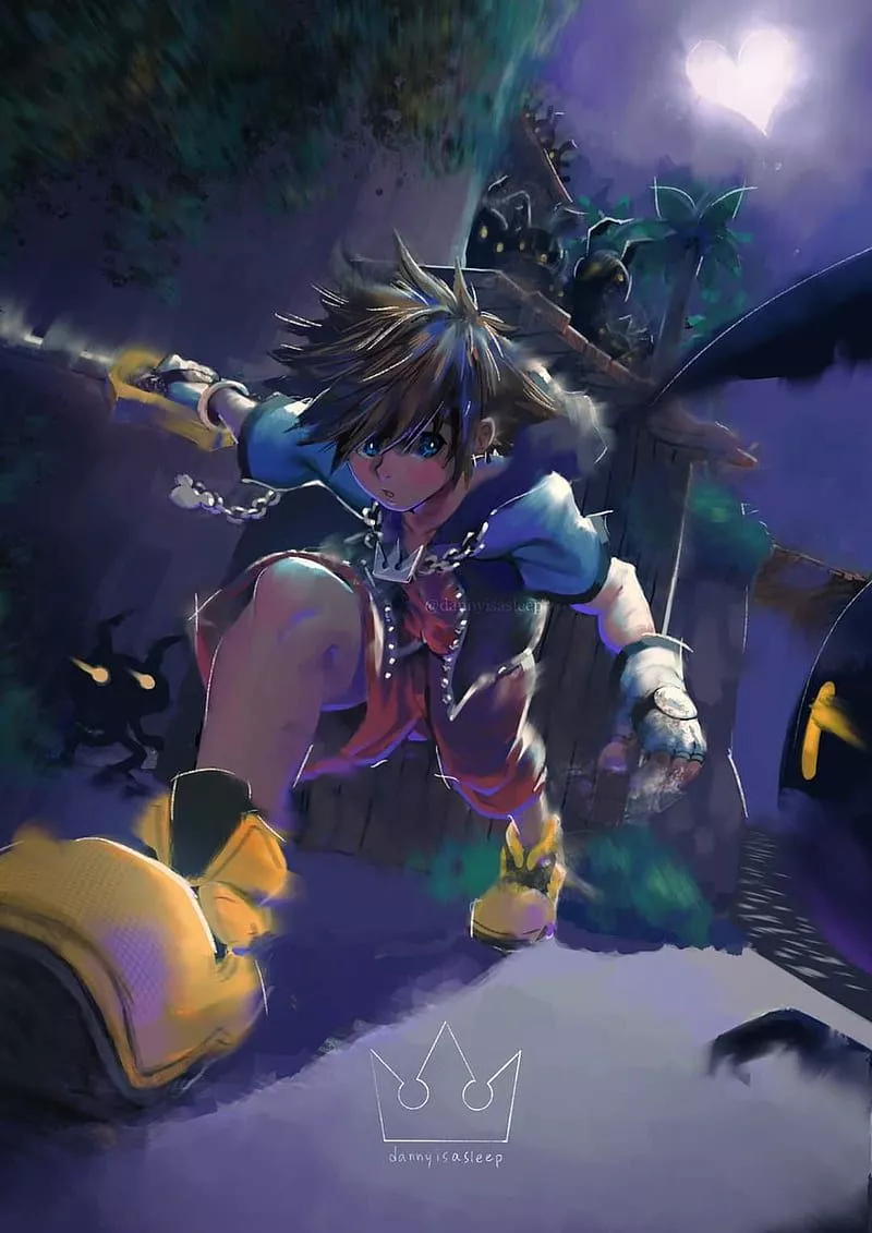 Kingdom hearts, sora, HD phone