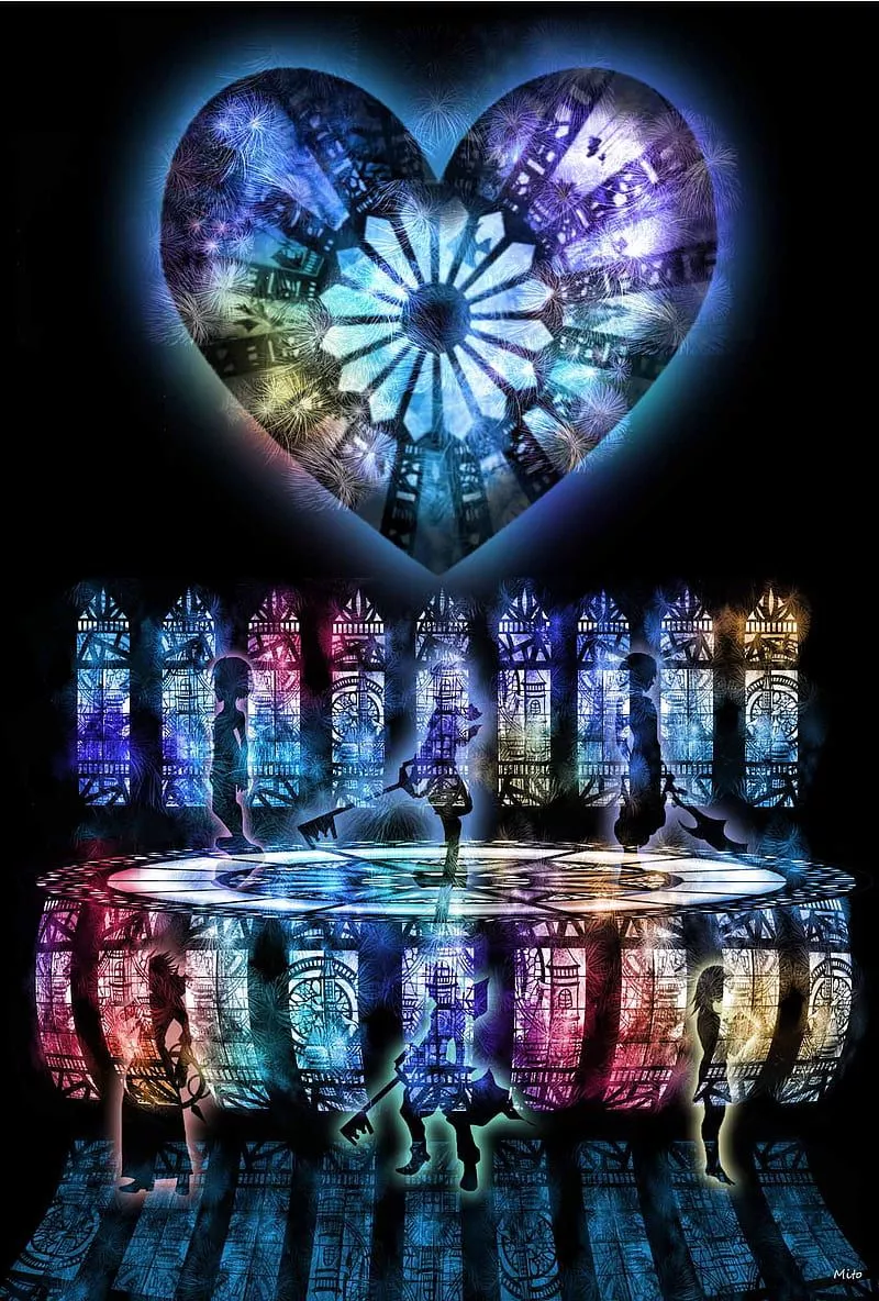 Kingdom Hearts, stained glass, disney
