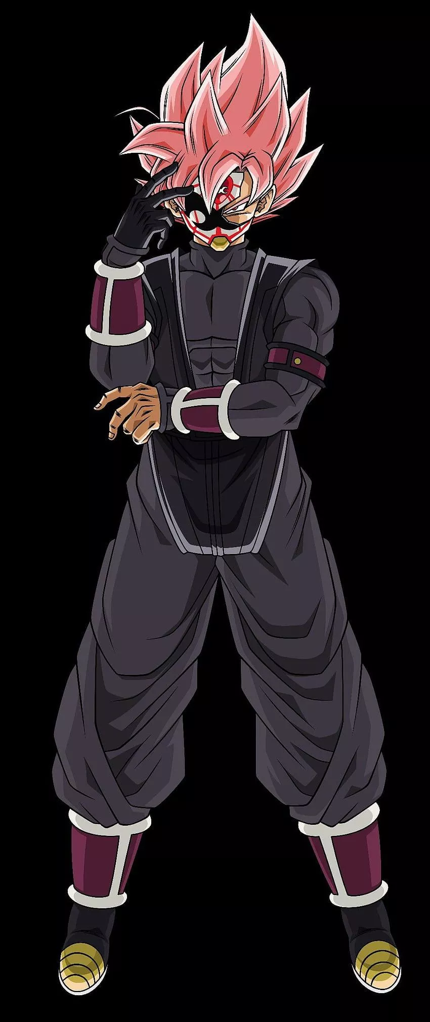 Goku Black ssj Rose Crimson Masked