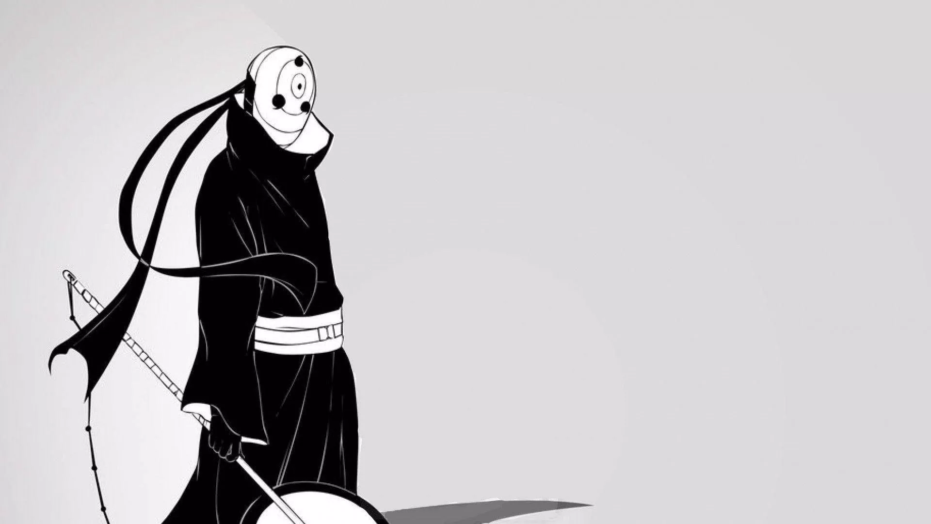 Tobi Naruto Black And White Aesthetic