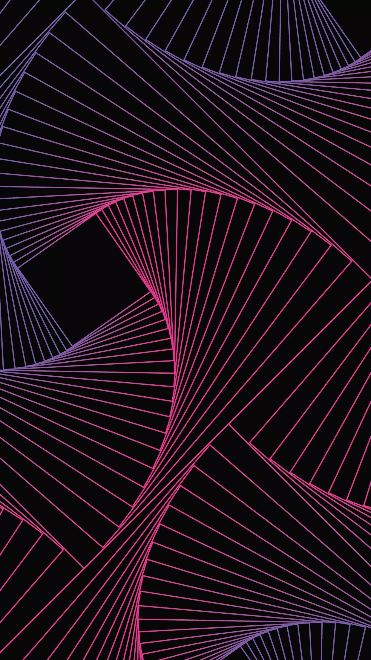 Geometric Wallpaper 4K, Lines, Black