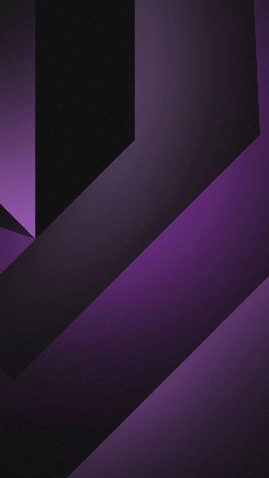 Black Purple Geometric Shapes 4K HD