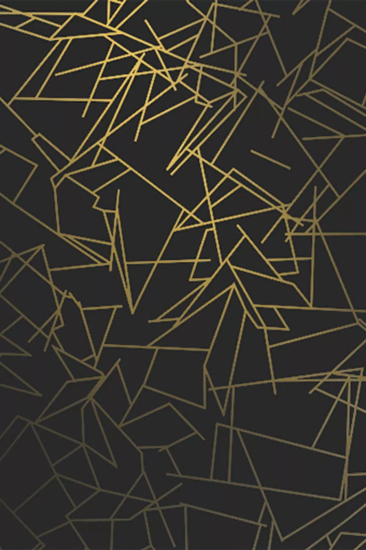 Black Gold Geometric Wallpaper