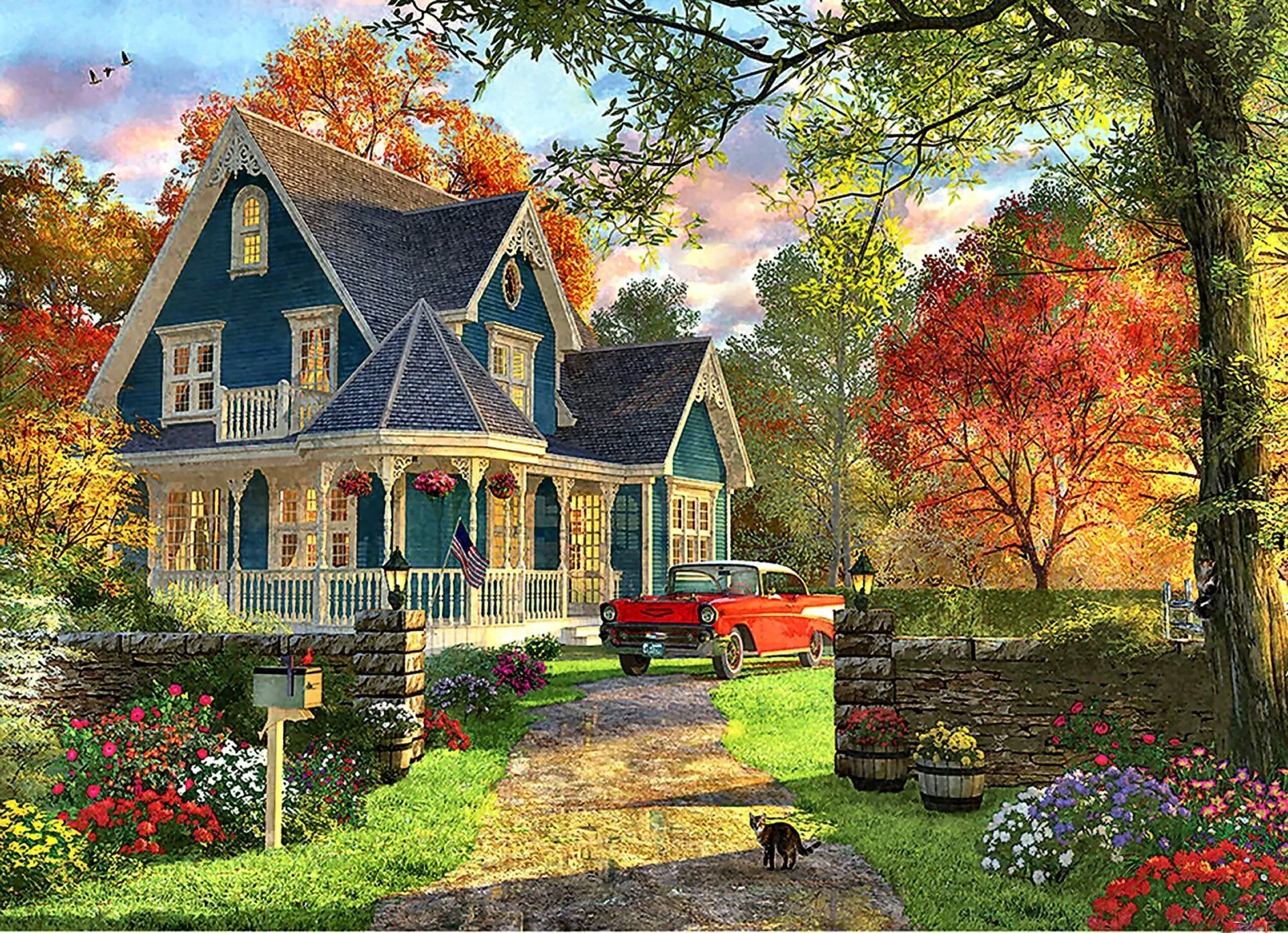 Retro Vintage Artistic Painting