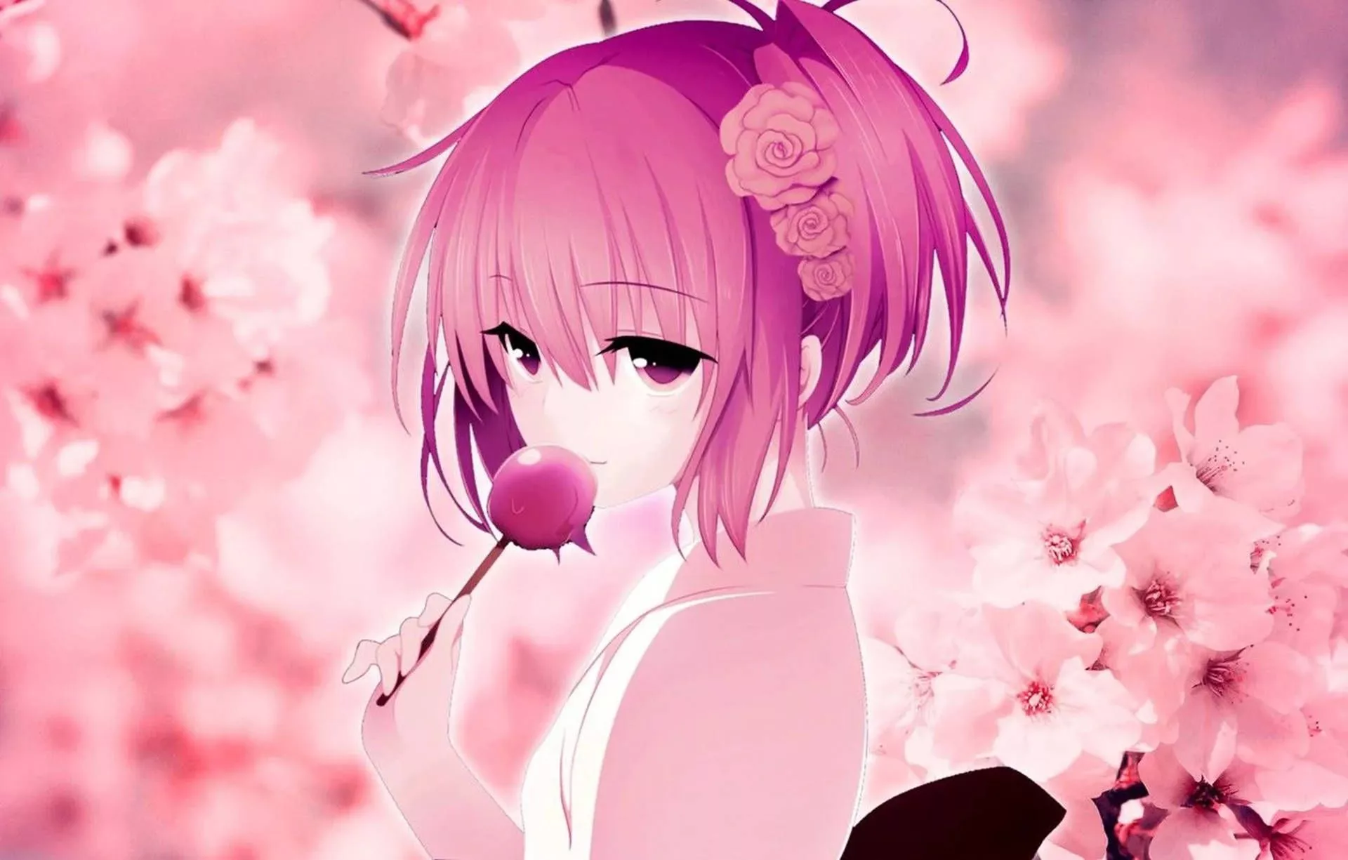 Pink Anime Aesthetic Wallpaper