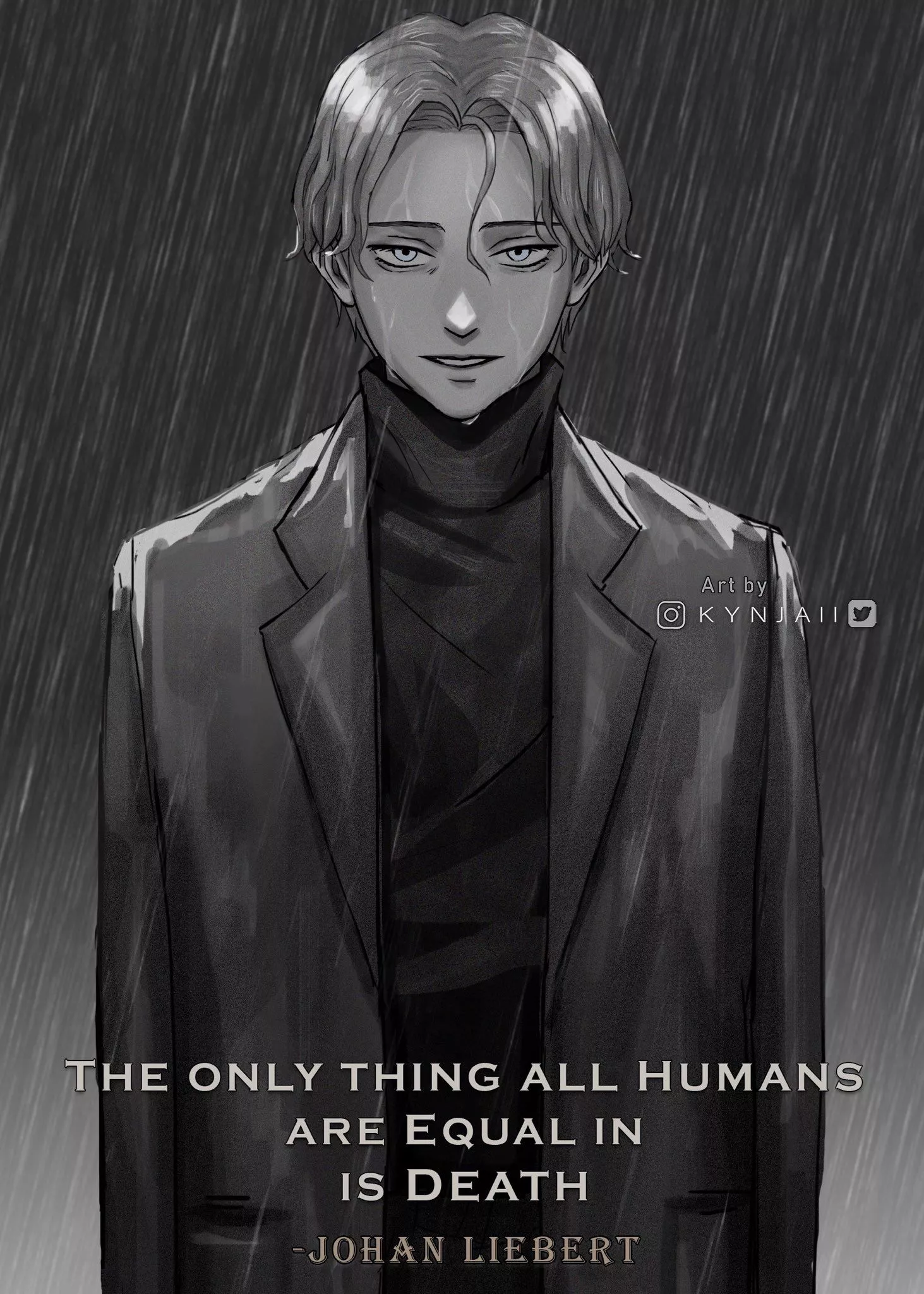 I drew some fanarts of Johan Liebert