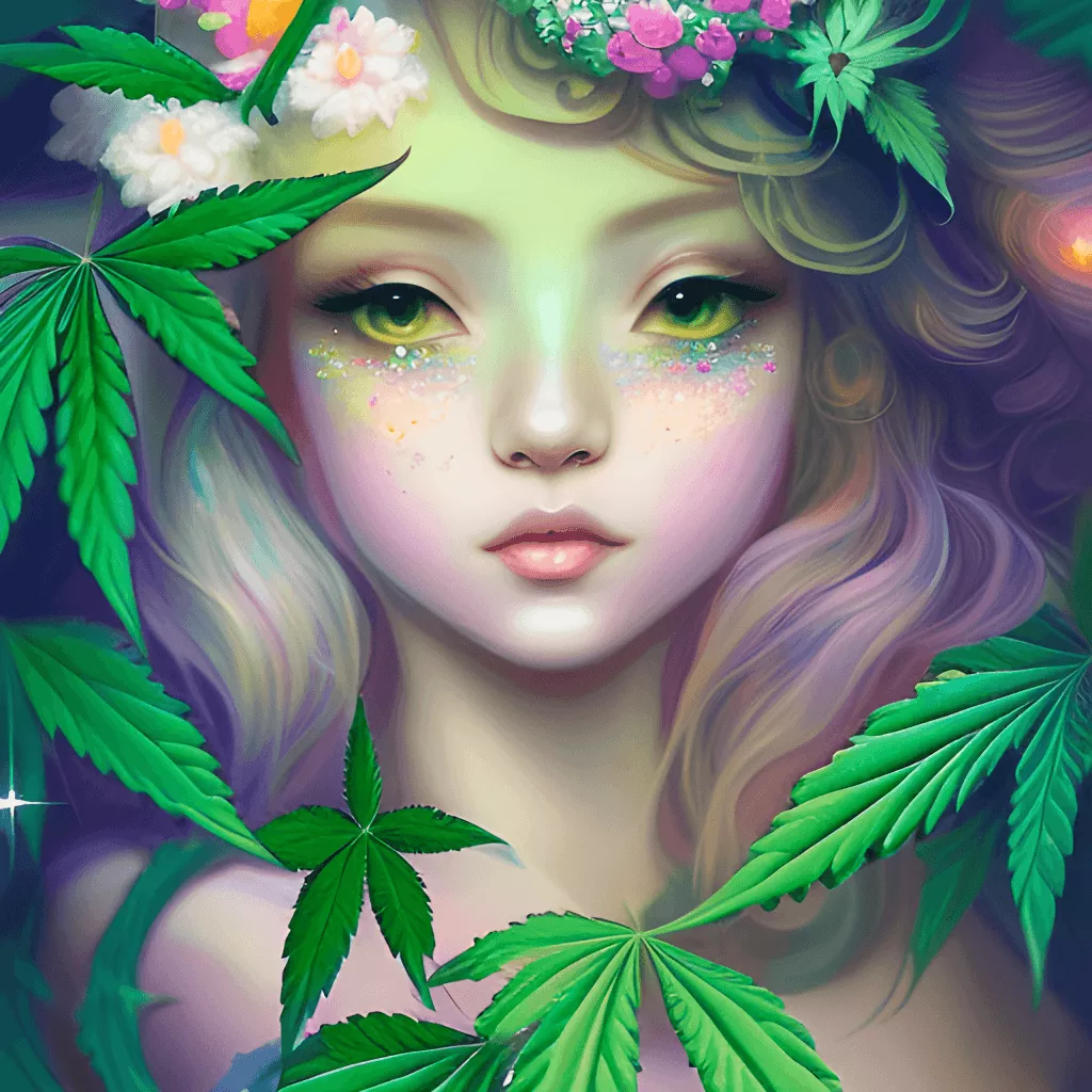 Whimsical Goddess Detailed Fantasy Cute