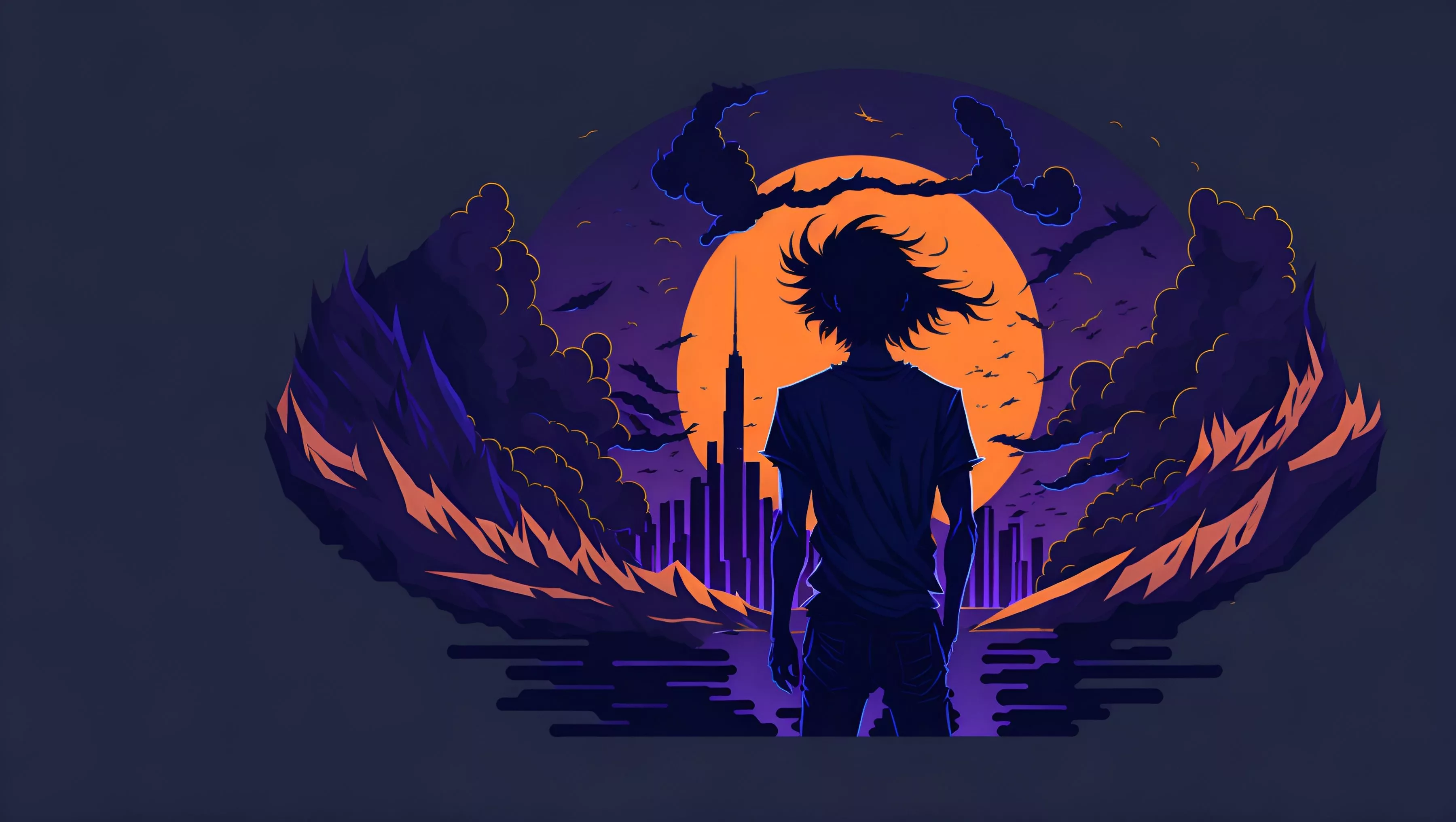 4K Anime World Cool AI Art Wallpaper