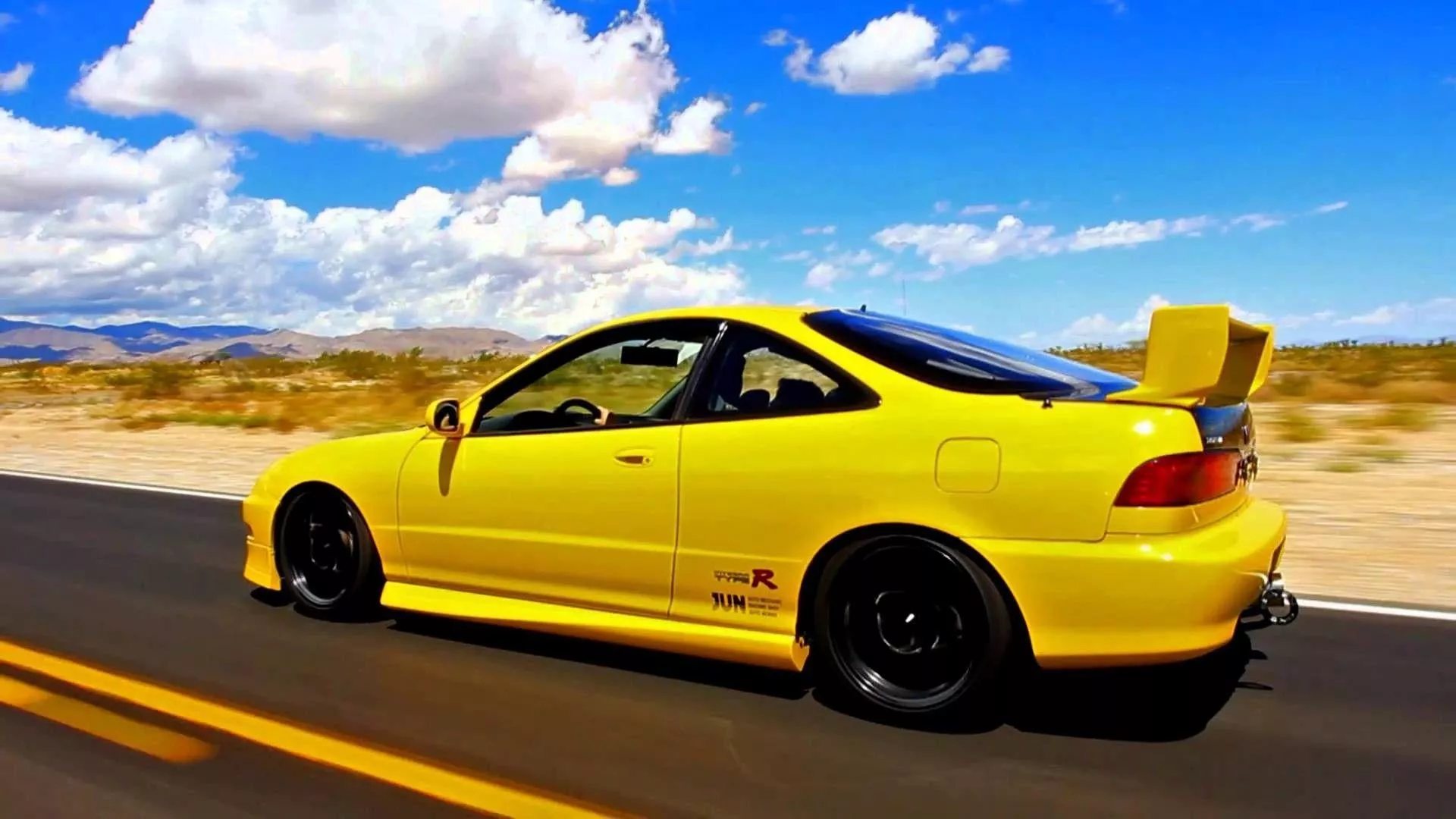 Honda Integra Yellow Wallpaper
