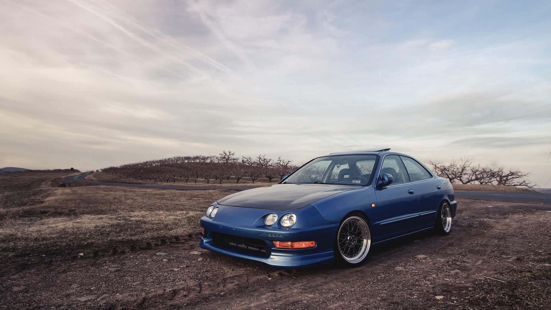 Download Sleek, Red Acura Integra
