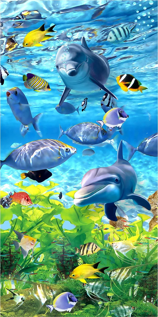 3D Custom Photo Ocean Dolphin Aquatic