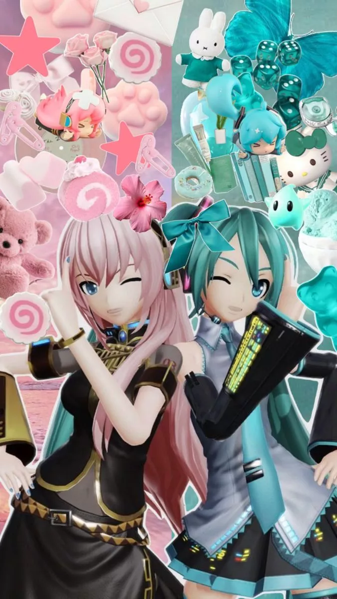 miku and luka wallpaper!!