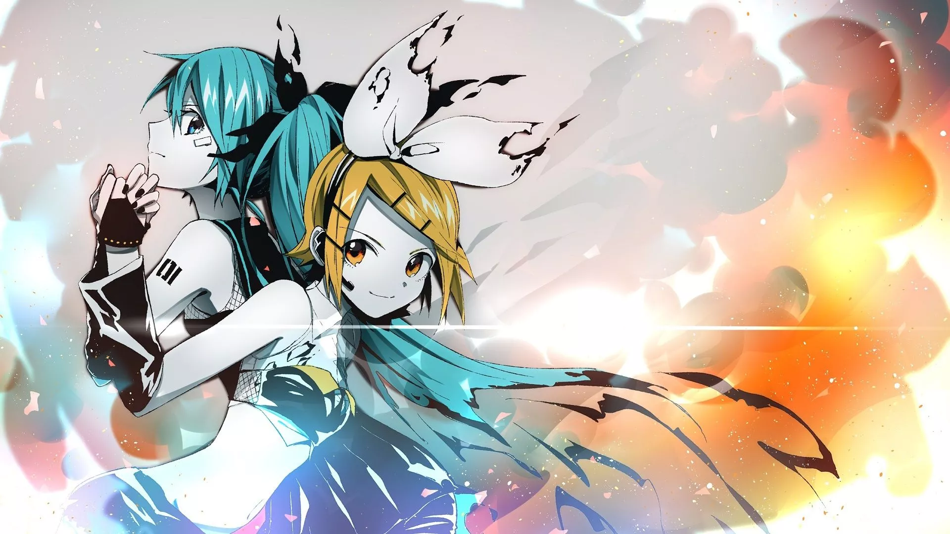 Wallpaper girls, anime, art, vocaloid