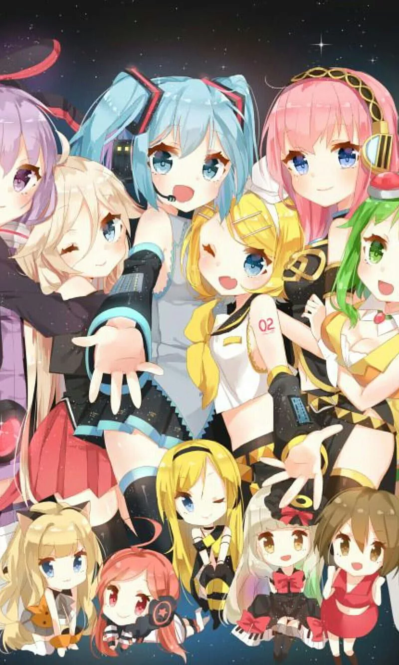 Vocaloid, hatsune miku, i a, kagamine