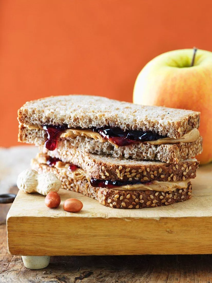 Peanut Butter and Grape Jelly Sandwich