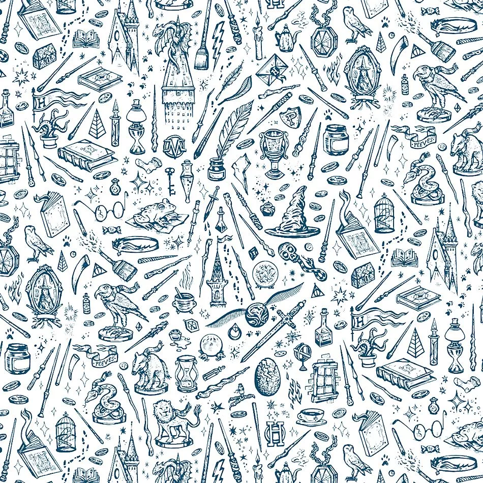 I repeating pattern of Harry Potter
