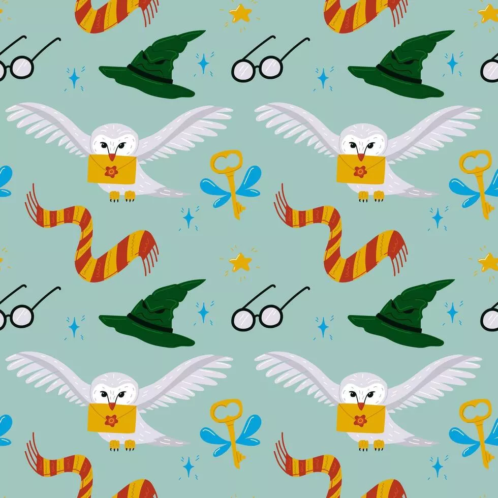 Harry Potter Pattern Vector Art, Icon