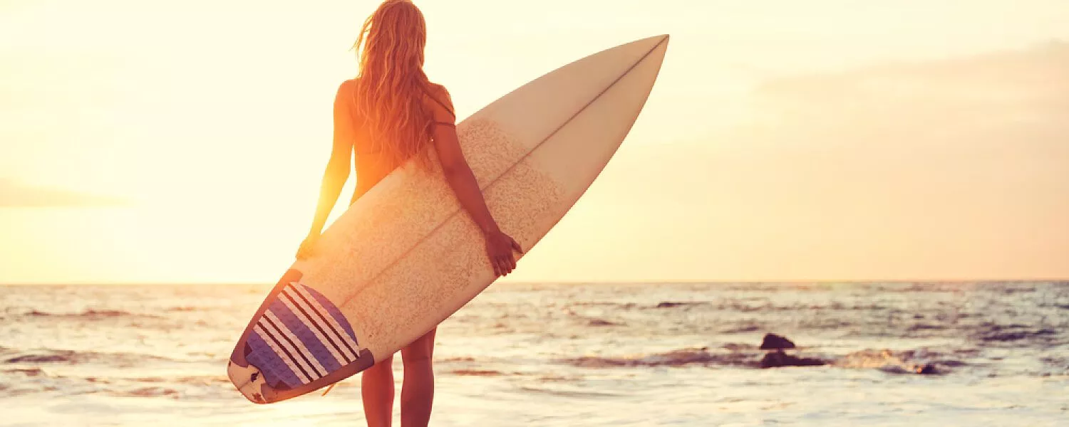 Surfing on Block Island