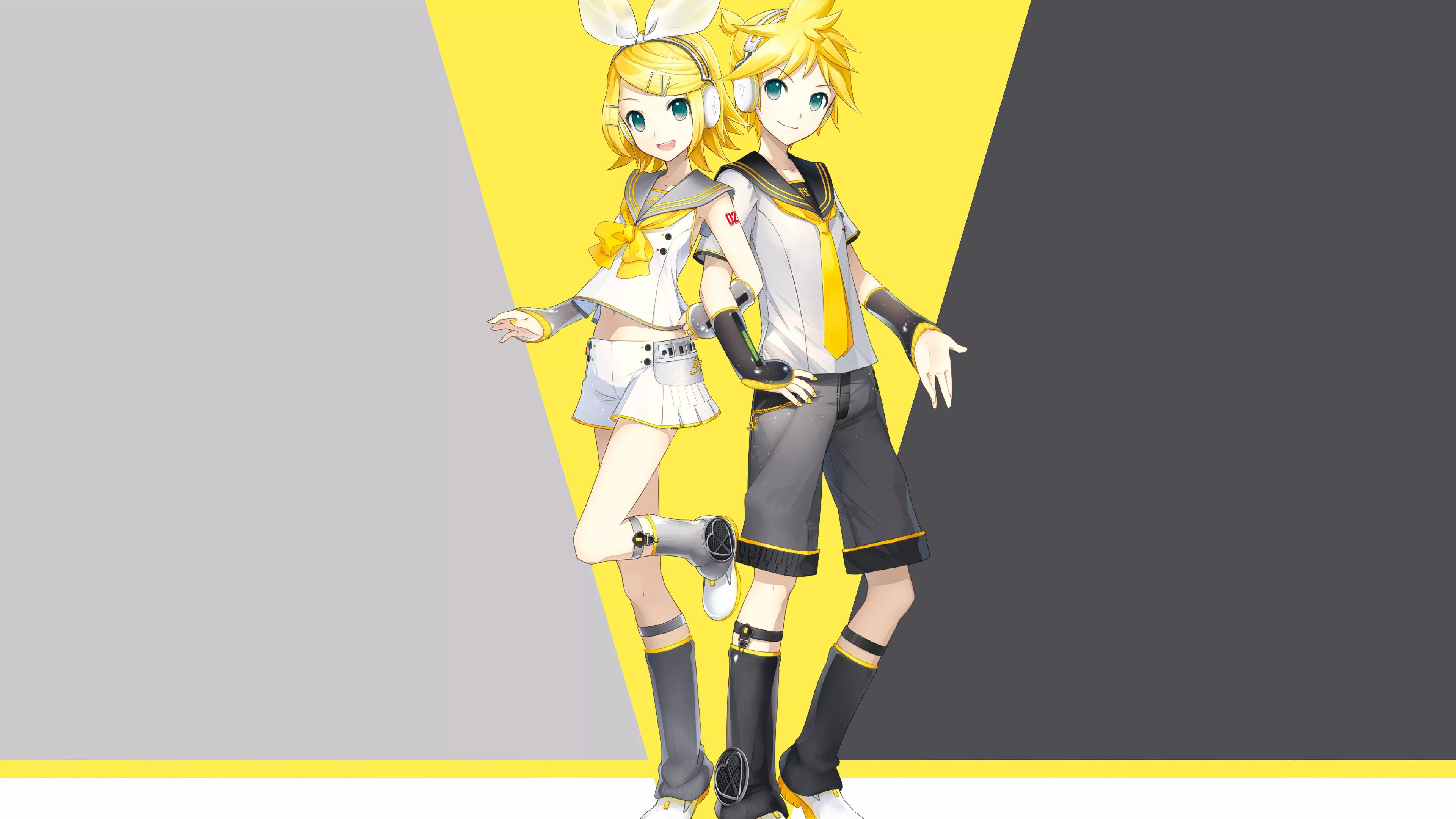 Len Kagamine Rin Kagamine 4k Wallpaper