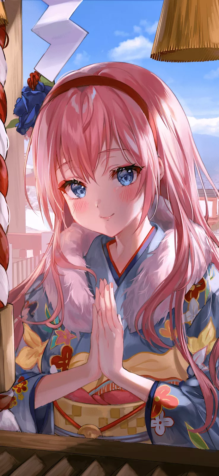 Anime Vocaloid Mobile Wallpaper, Kimono