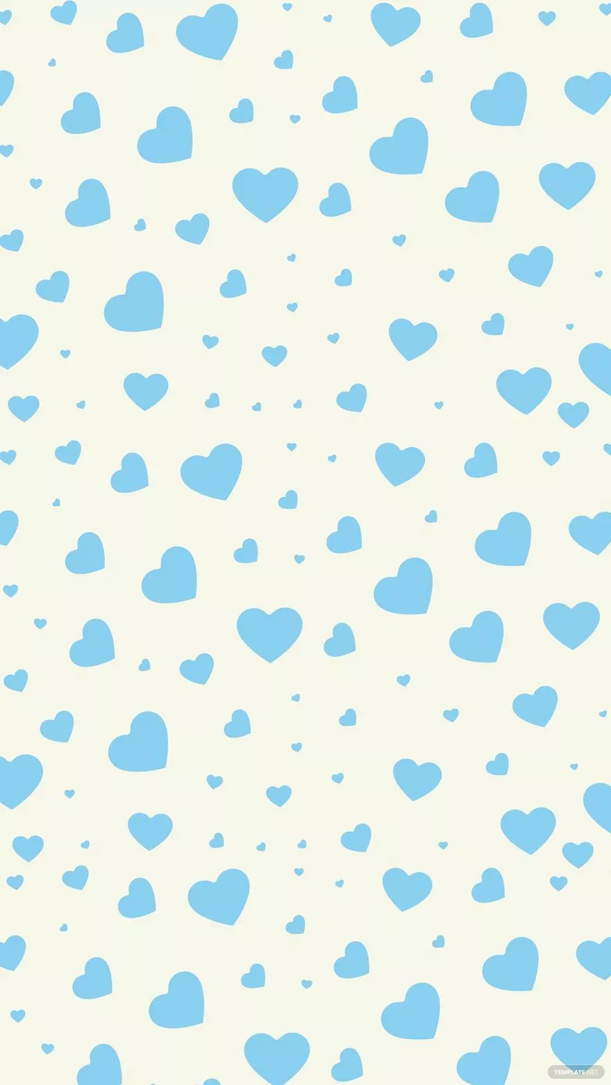 Baby Blue Heart Background