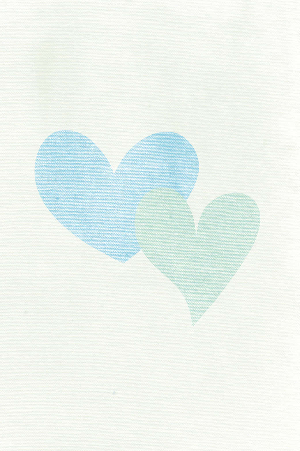 Trendy Mint Green Hearts Wallpaper