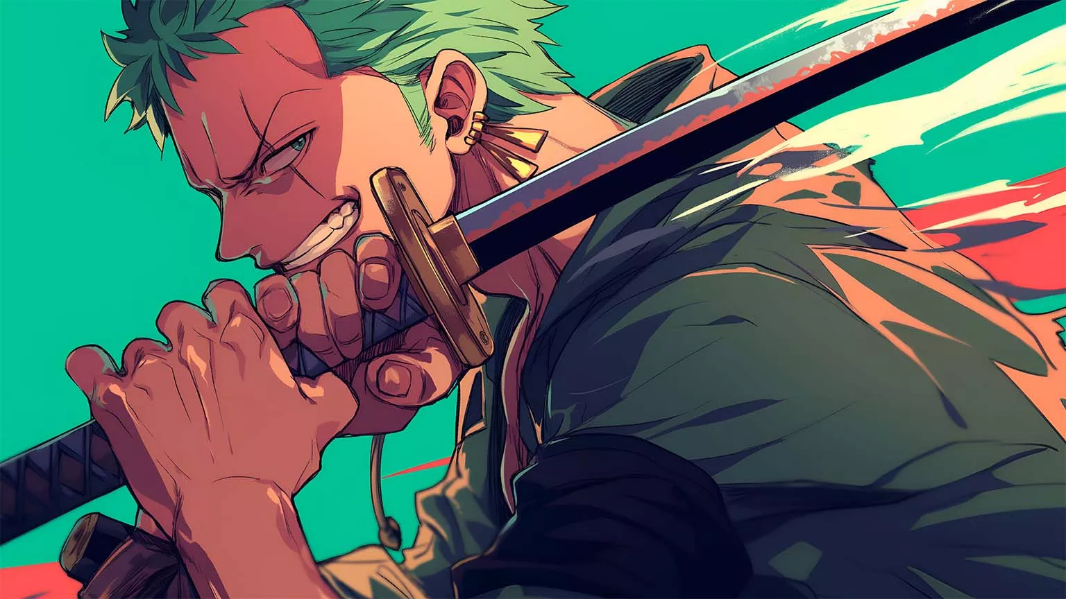 Zoro Sword Fight Anime Desktop