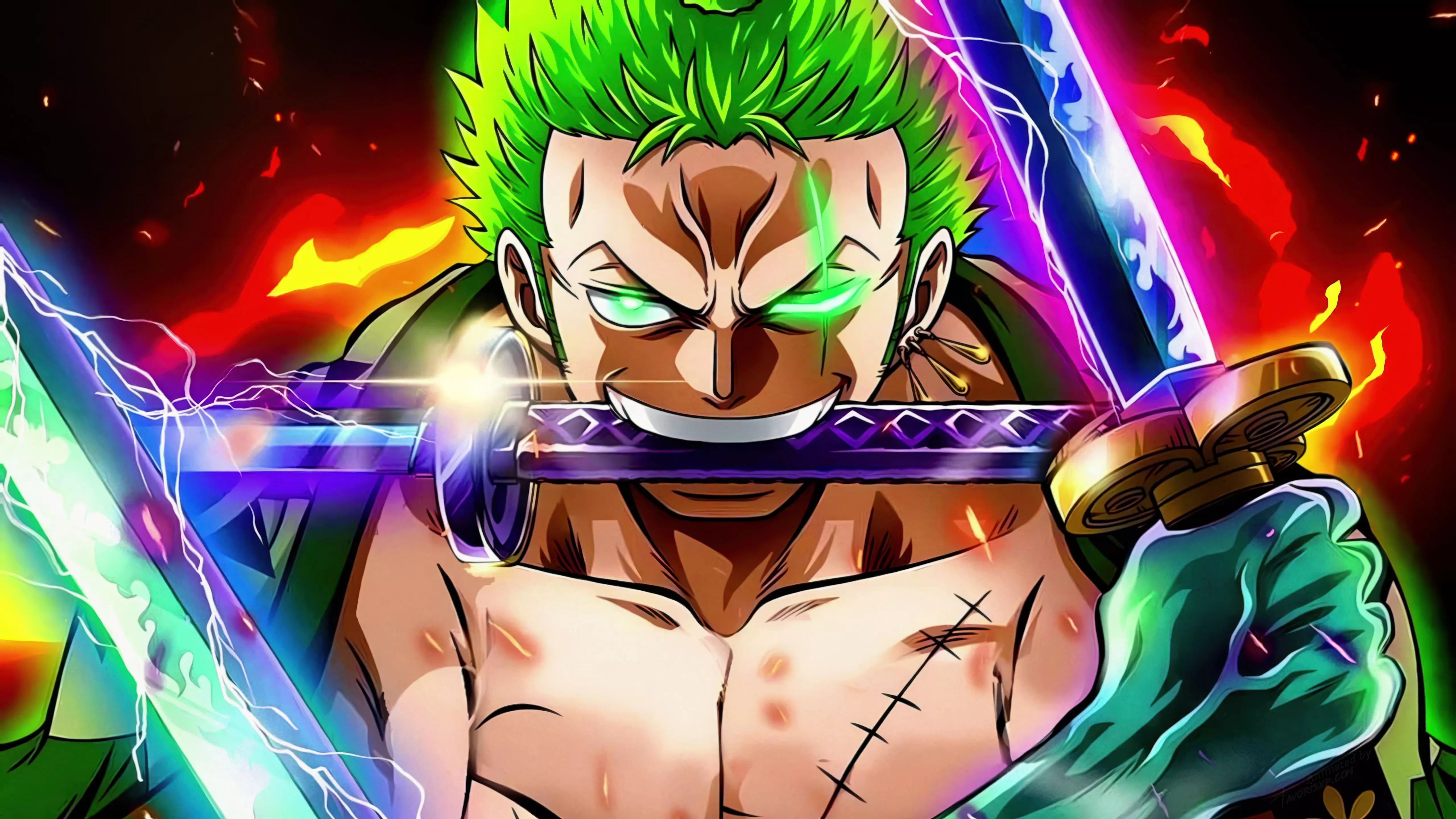 Roronoa Zoro Wallpaper 4K, Fearless