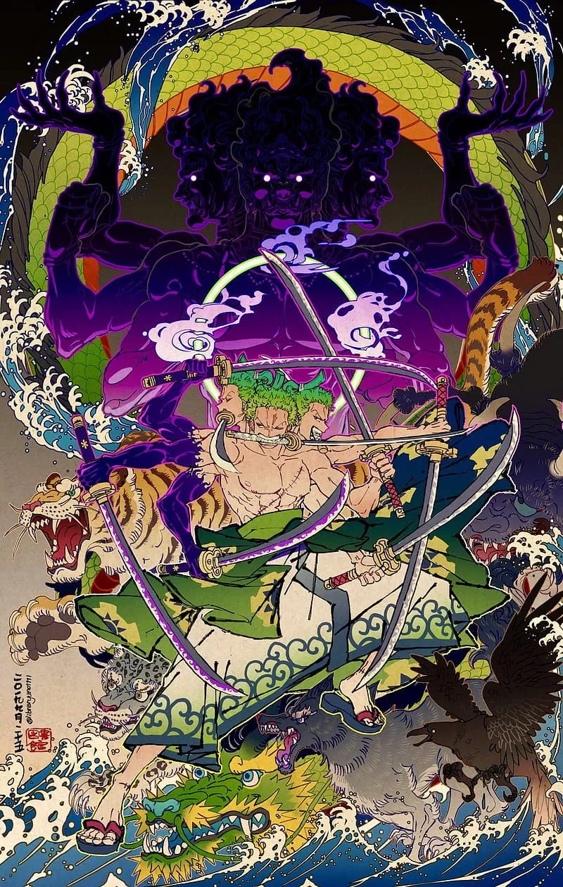 Roronoa zoro, anime, zoro, HD phone