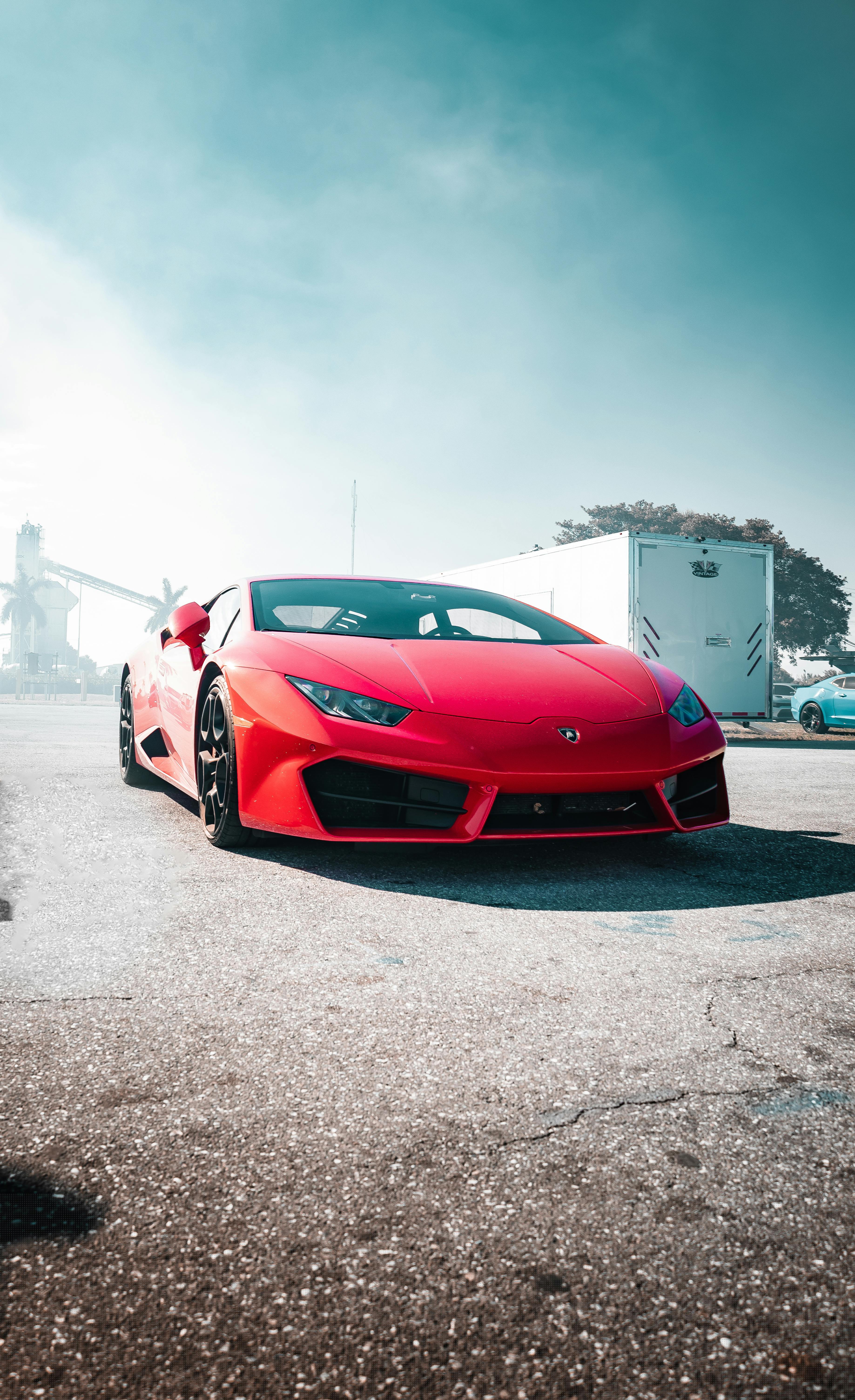 Red Lamborghini Car · Free
