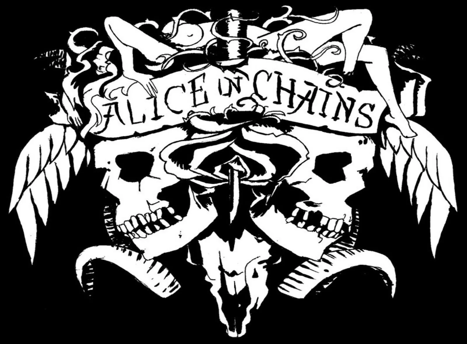 Alice In Chains Logo Iron On Transfer