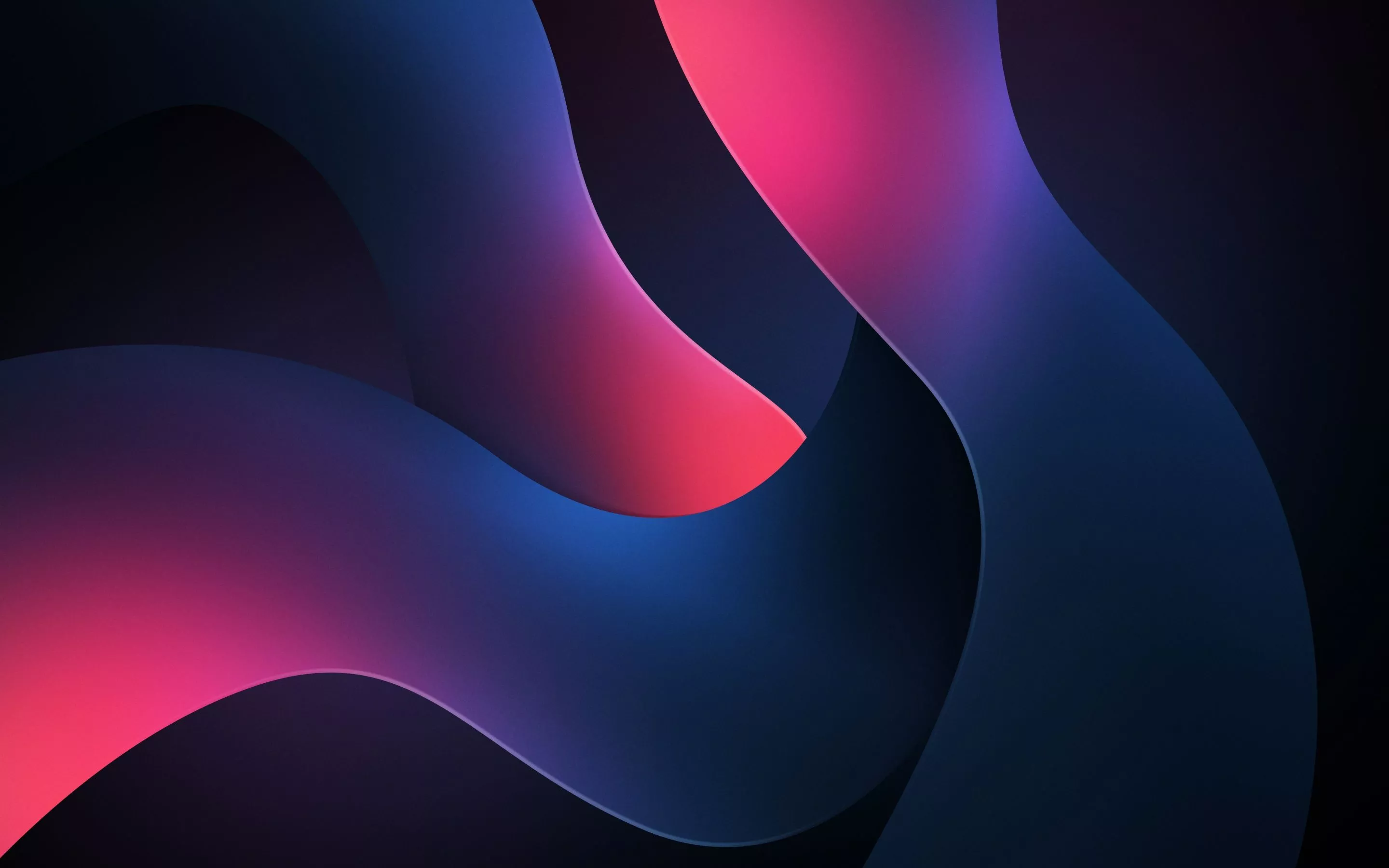 Dark blue Wallpaper 4K, Pink abstract, Swirl, 5K
