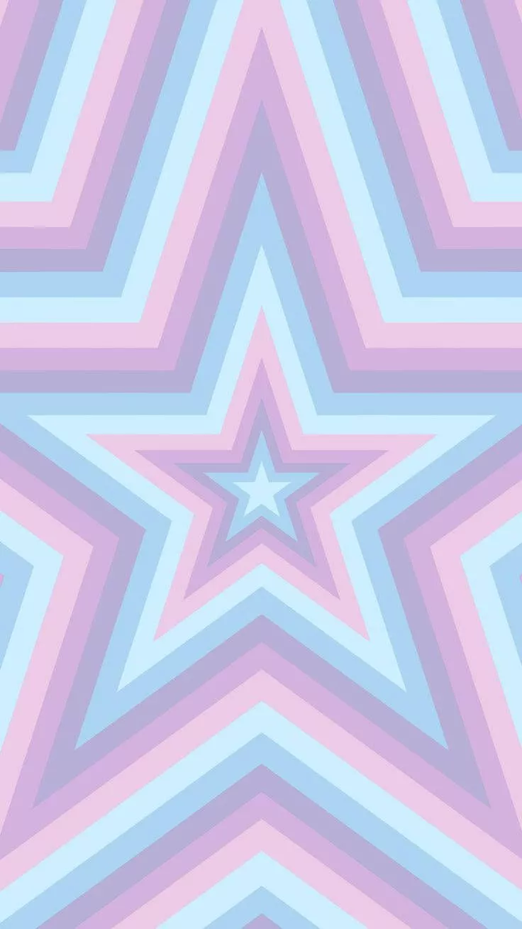 Pastel Pink Blue Star Wallpaper