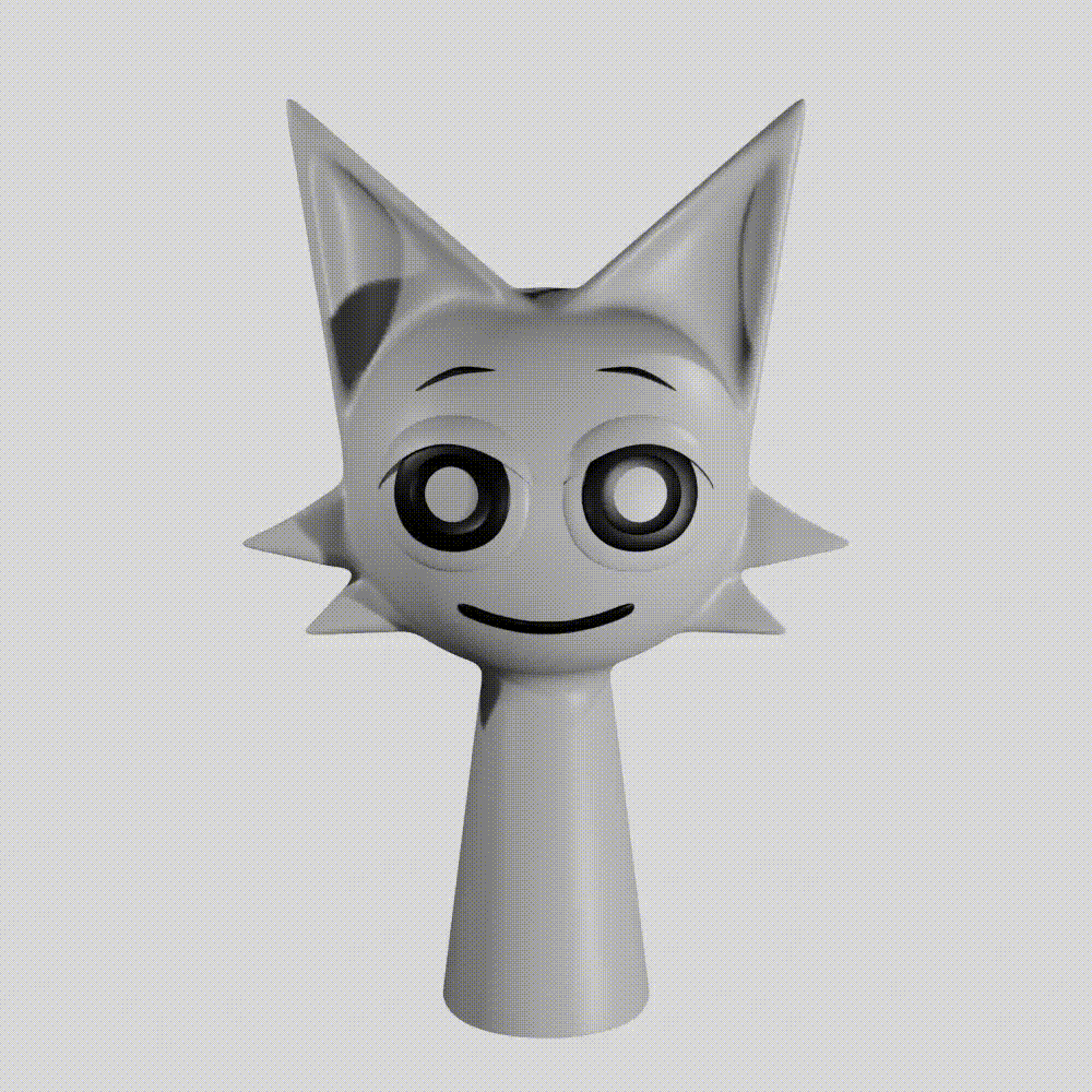 Sprunki 3D Model STL Fan Art