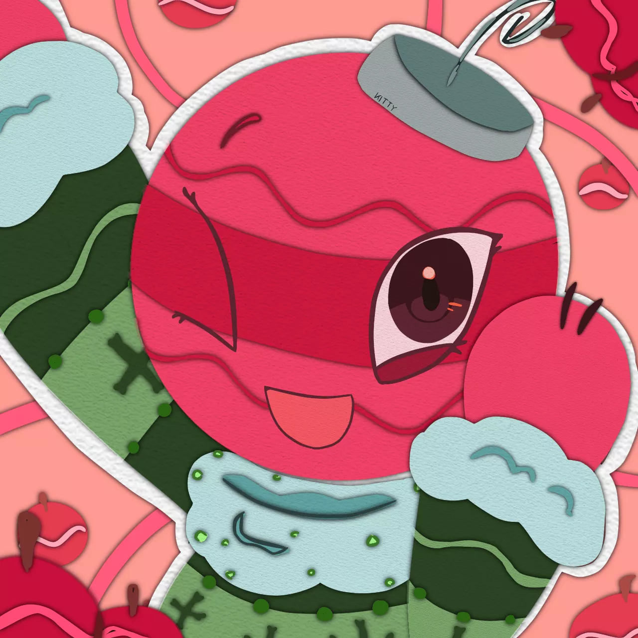 seni, wallpaper kartun