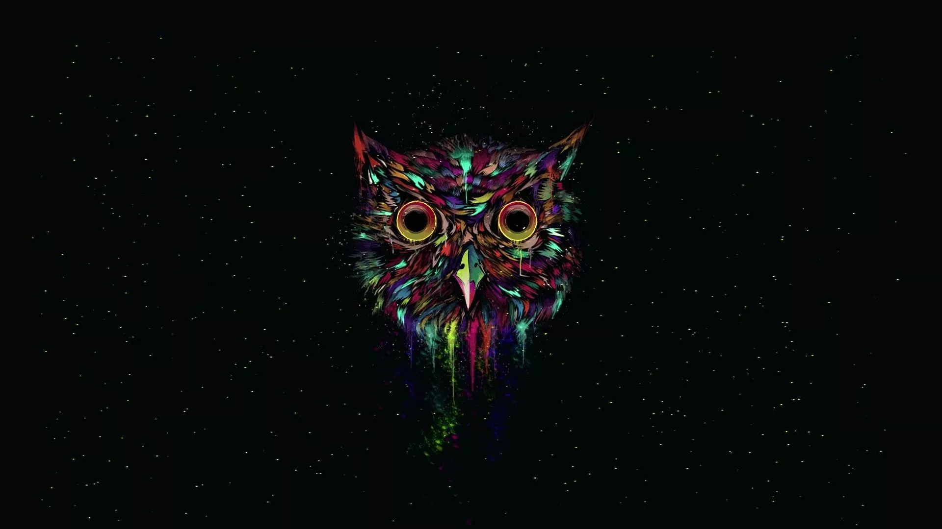 Owl Paint Minimalist Live Wallpaper