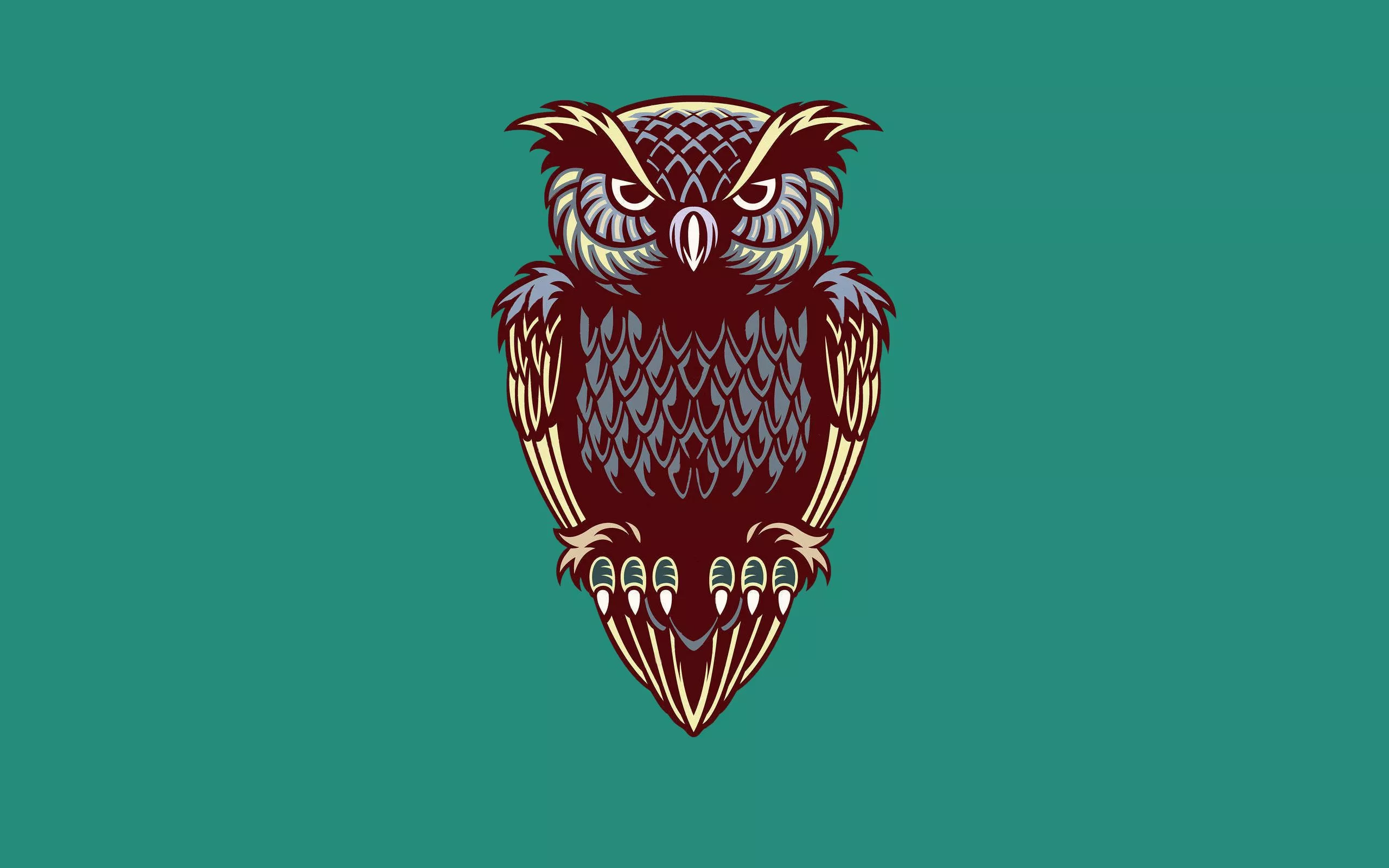 Wallpaper owl, bird, minimalism, owl