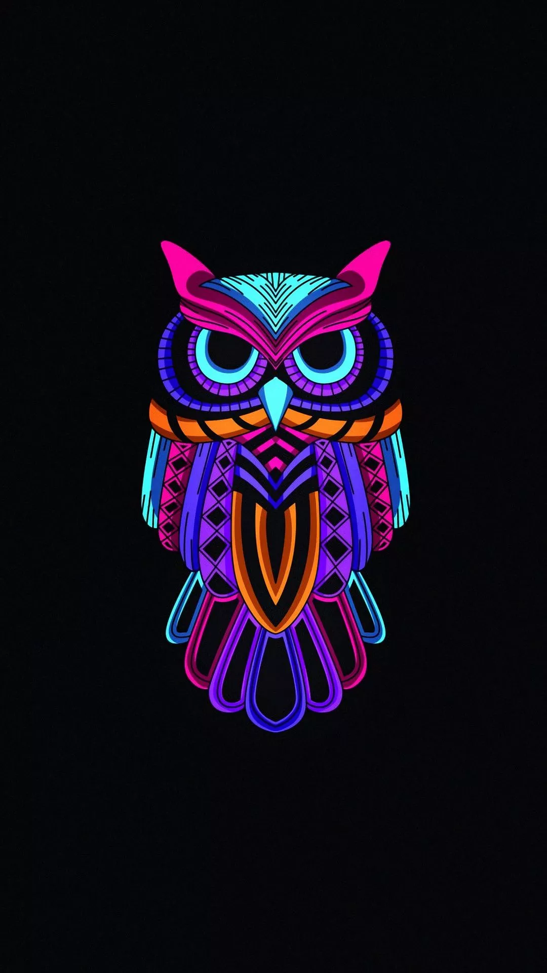 Owl Minimal Dark 4k iPhone 7