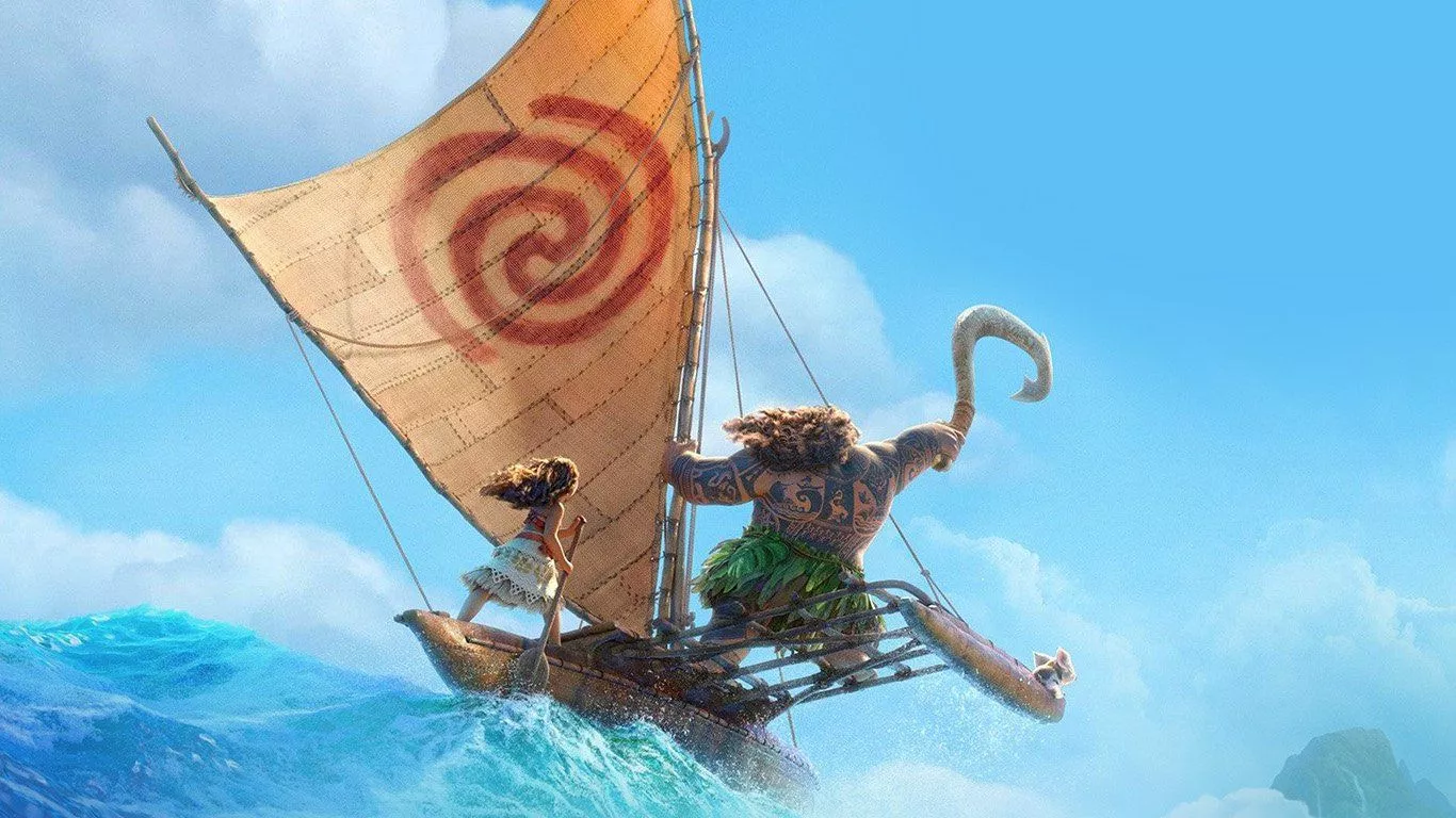 Surf Moana Disney Film Anime