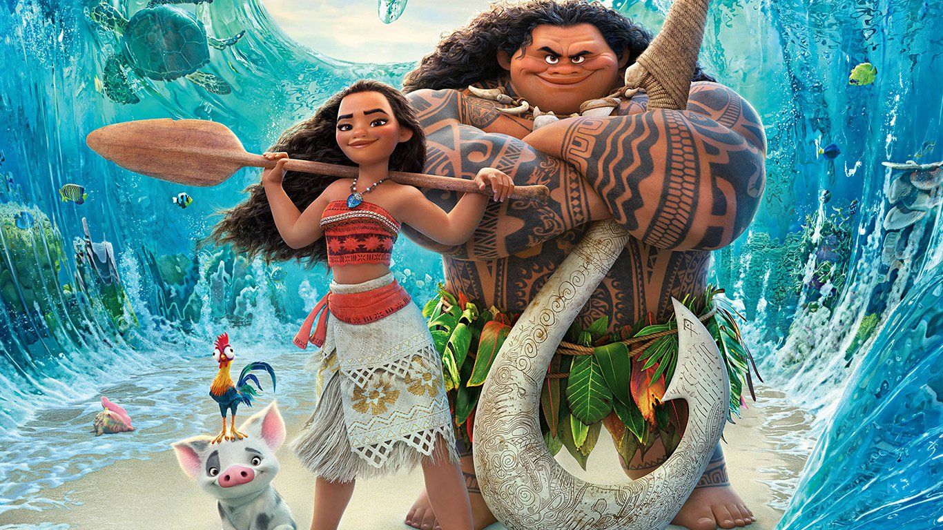 Moana Disney Art Sea Anime