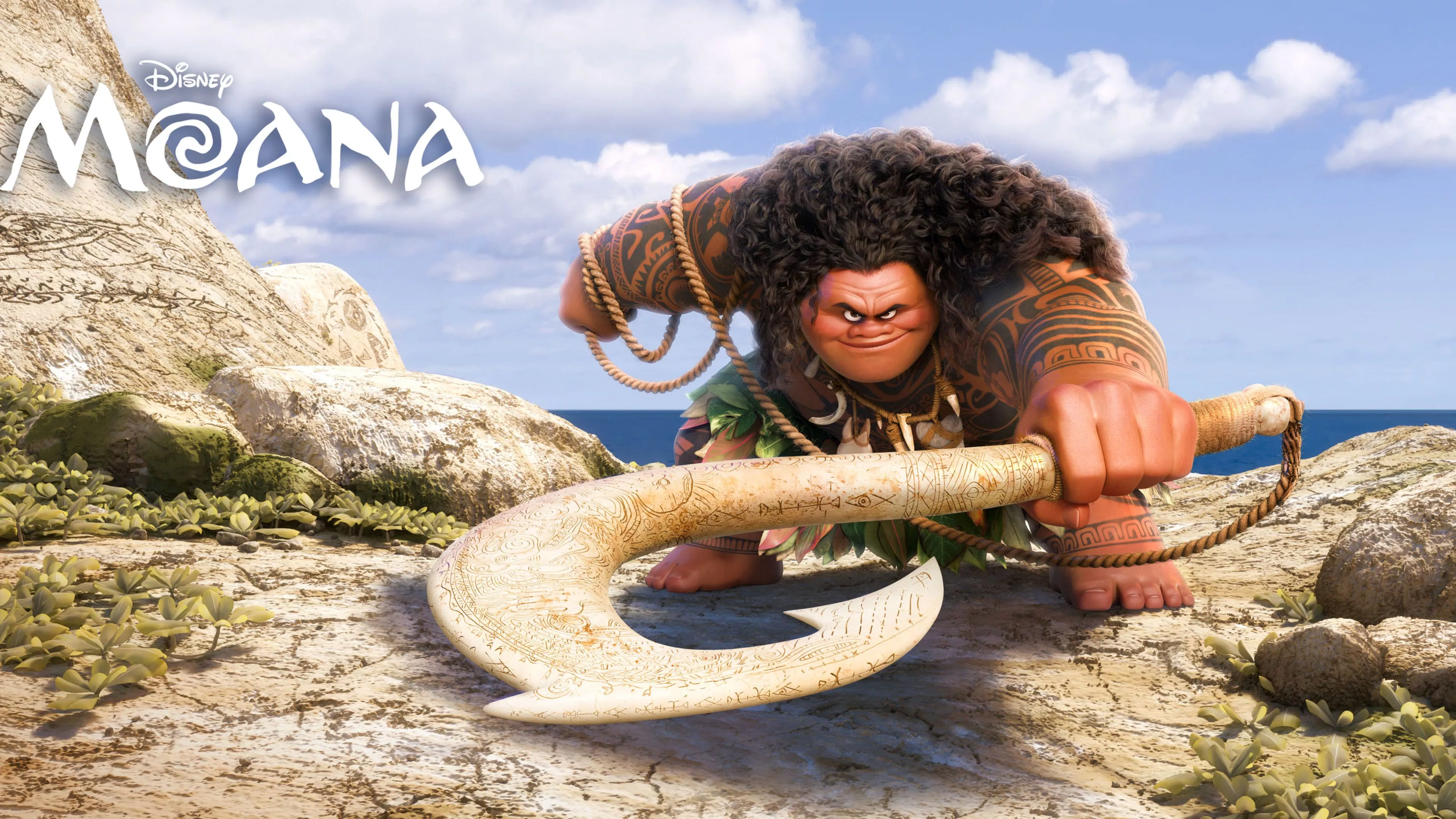 Maui from Moana 4K Ultra HD Wallpaper