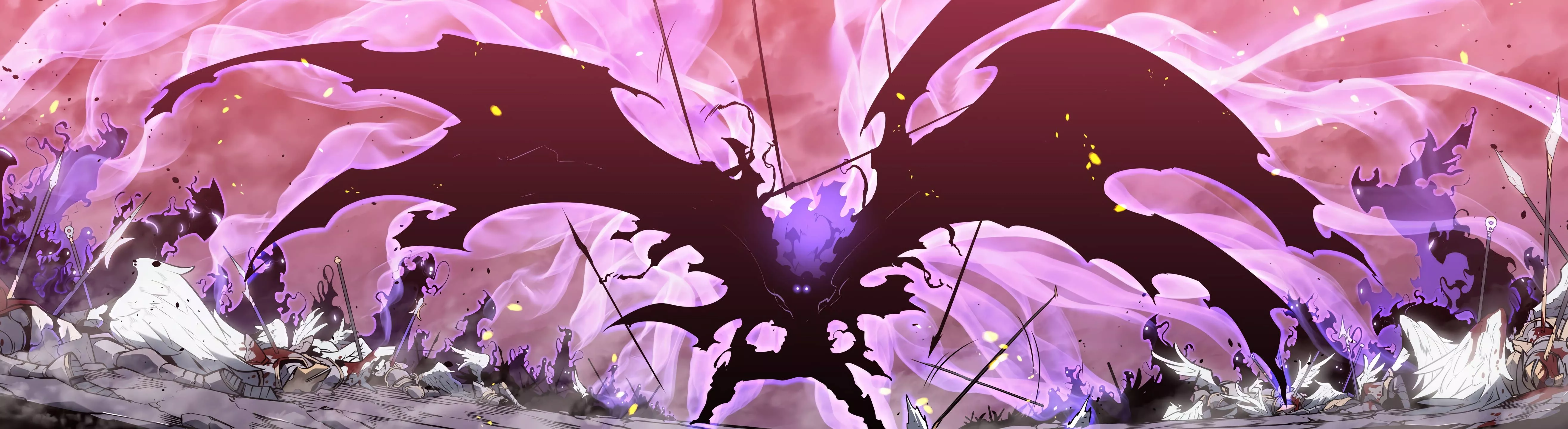 Panoramic Solo Leveling 4k Battle