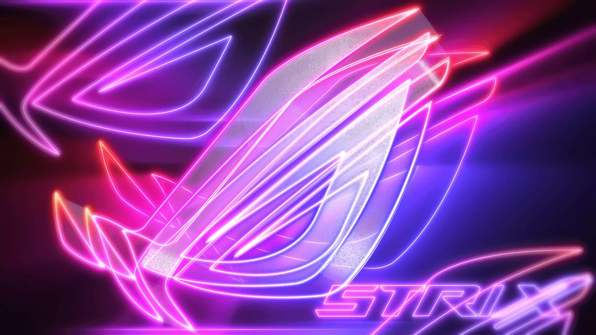 Download Neon Asus ROG Strix Logo Wallpaper