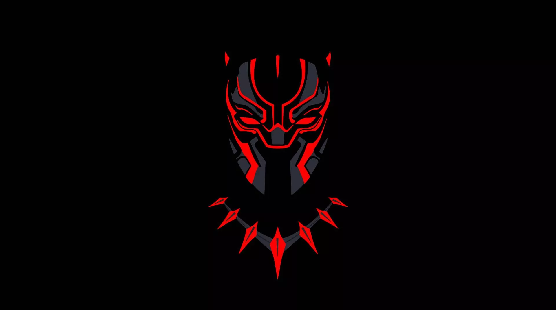 Amoled Black Panther 4k Ultra HD Dark Wallpaper