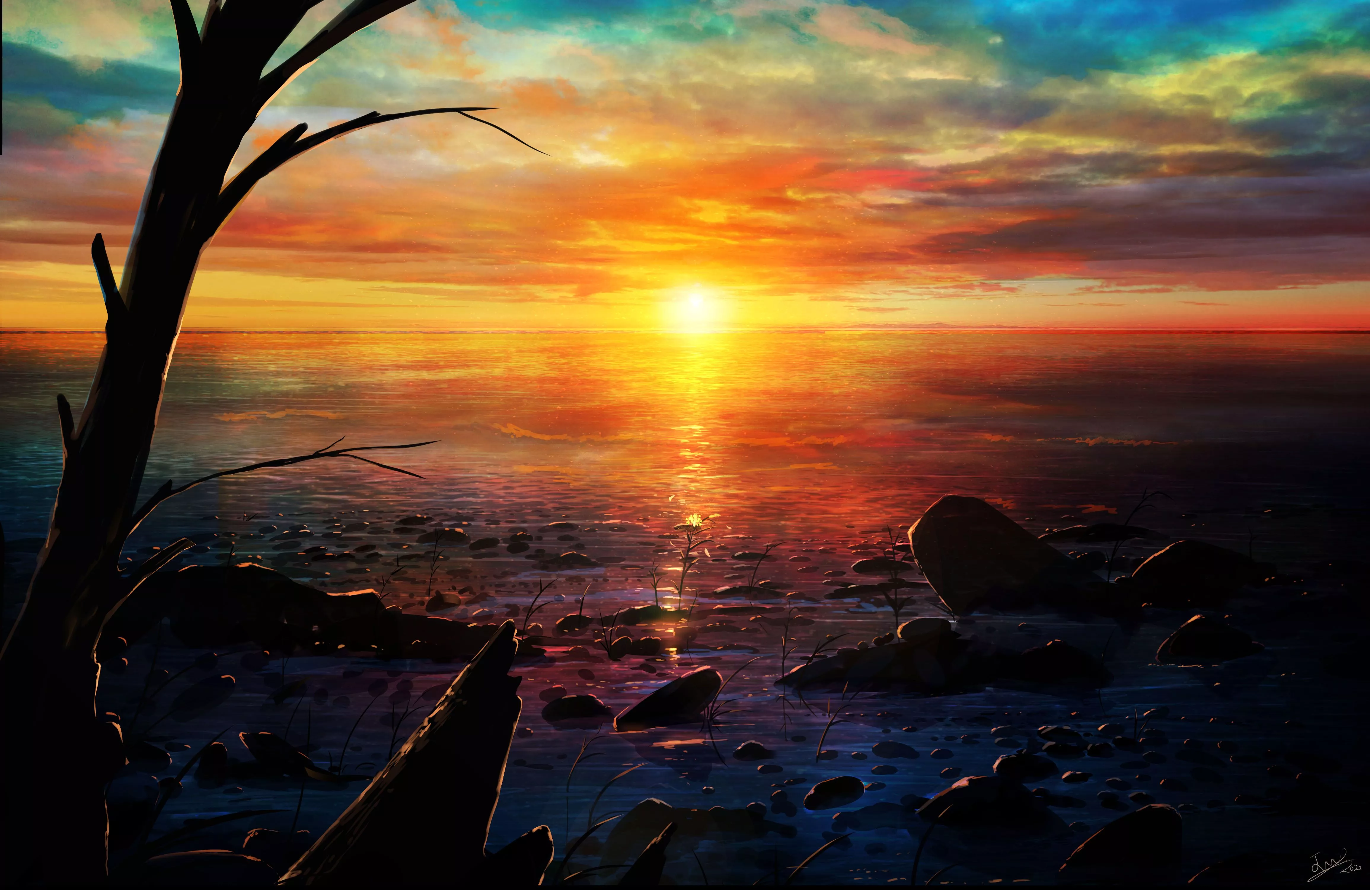 Horizon Anime Sunset Anime Sunset 4k