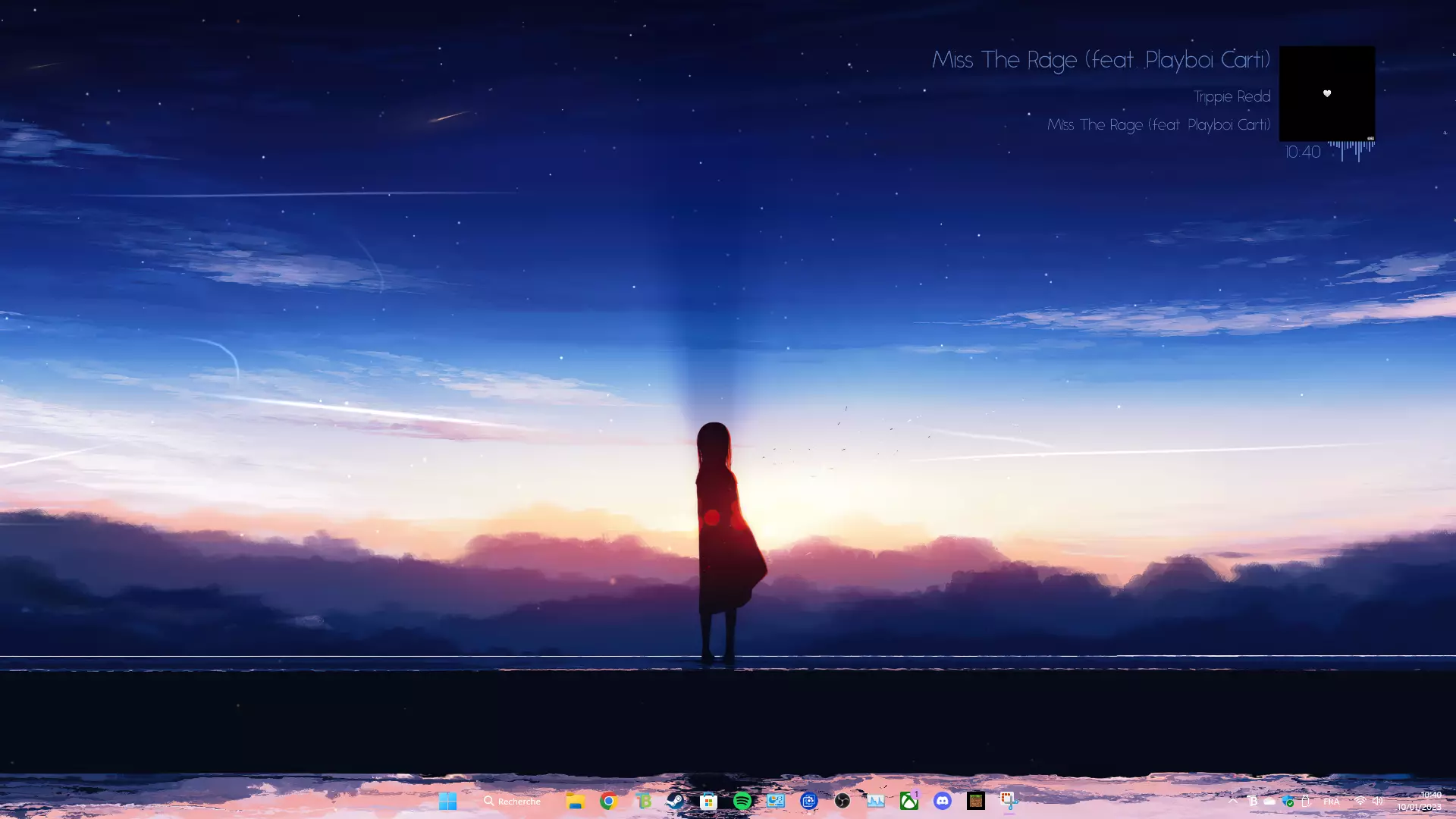 Live wallpaper Anime landscape, Evening sunset 4K download on VSThemes.org