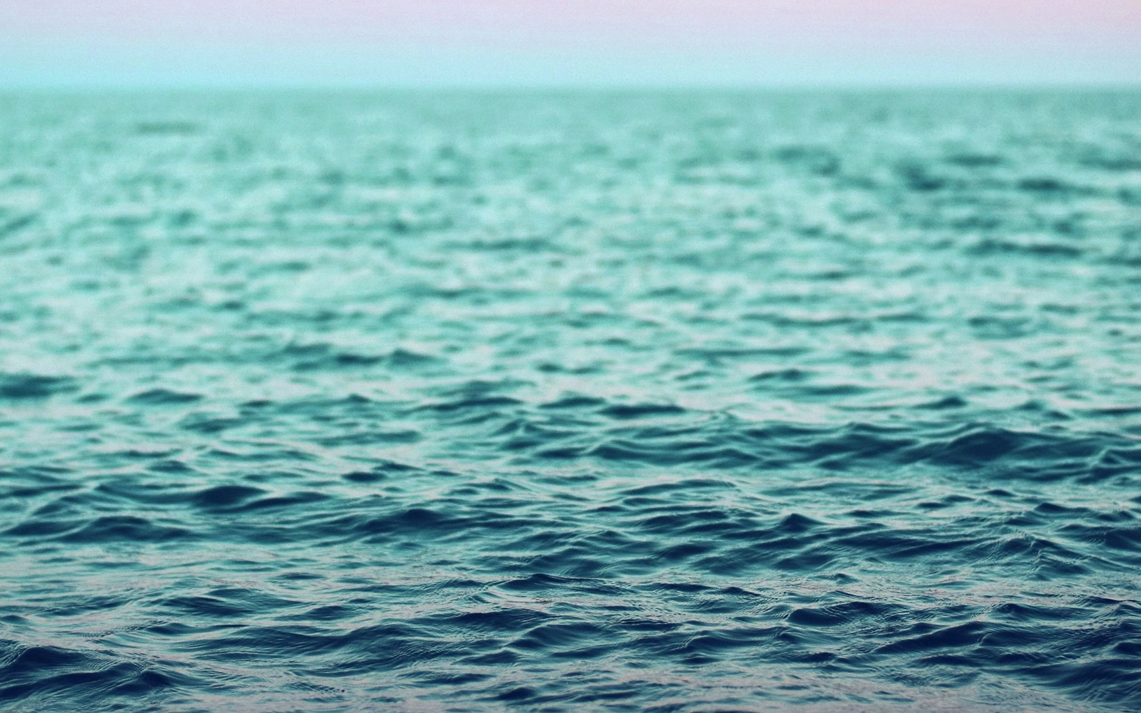 Water Sea Ocean Wave Bokeh Green Blue