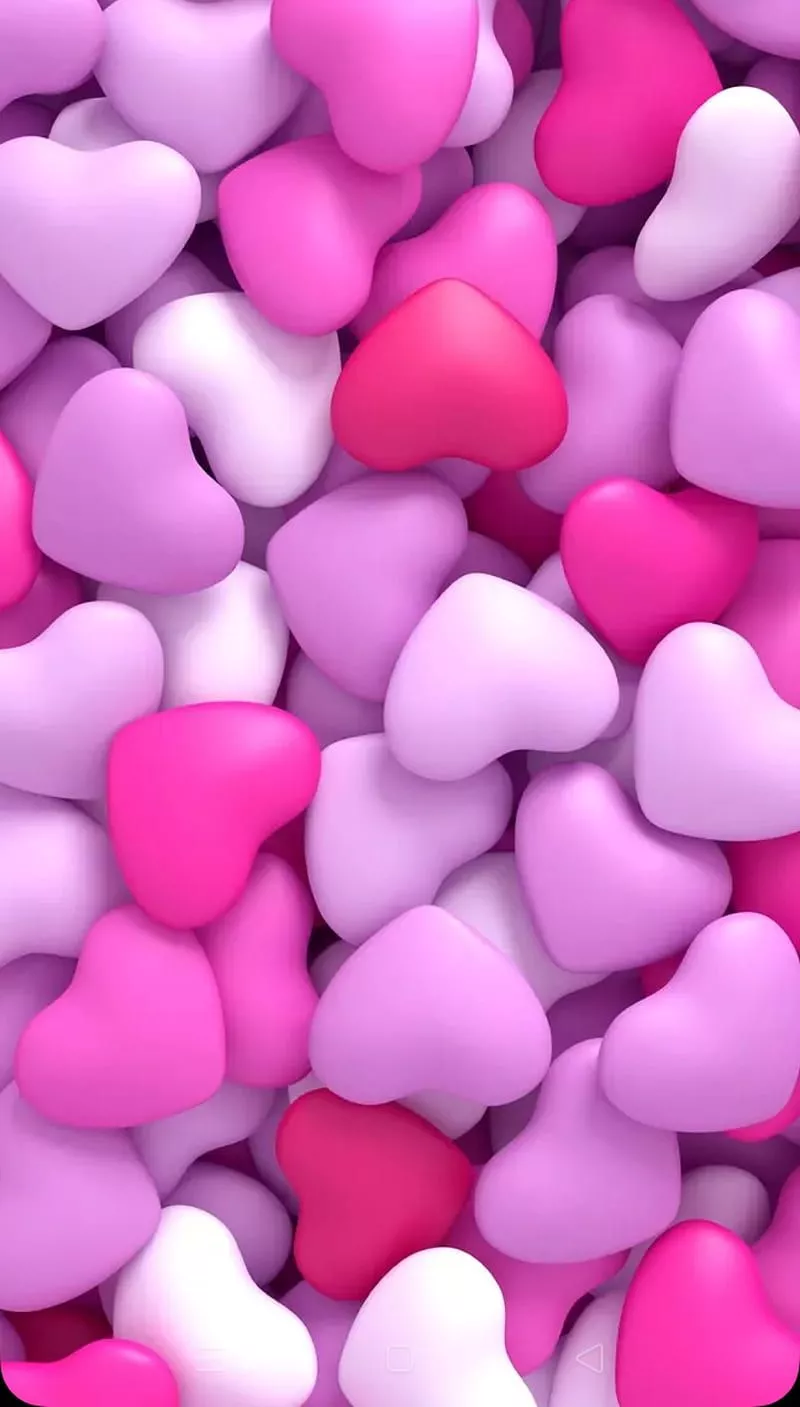 Hearts, cute, pink, HD phone wallpaper