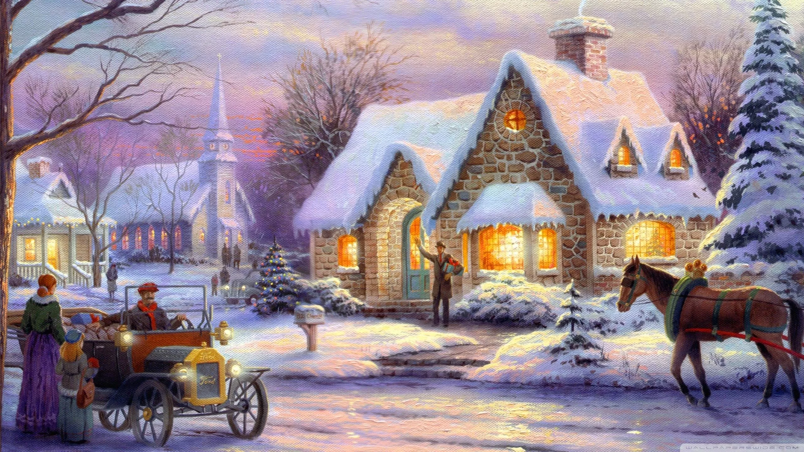 Thomas Kinkade Ultra HD Wallpaper
